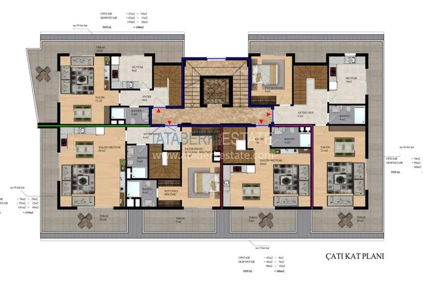 Купить дешево Квартиры в центре Алании - новостройка, район пляжа Кейкубат, 50 метров от моря  3 