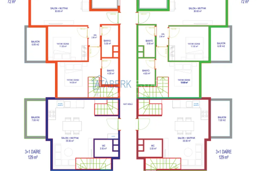 Купить дешево Новый высококачественный проект жилого комплекса в центре Авсаллара 2 