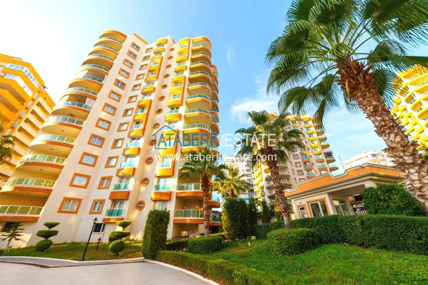 Аренда квартиры в Махмутларе – Алания, двухкомнатная с видом на море  1 