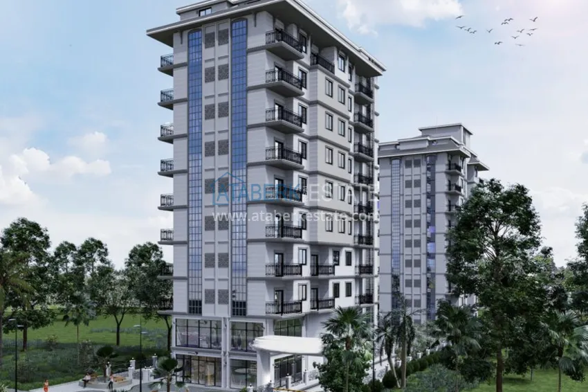 Проект нового многоквартирного жилого комплекса в Махмутларе – центр 1 