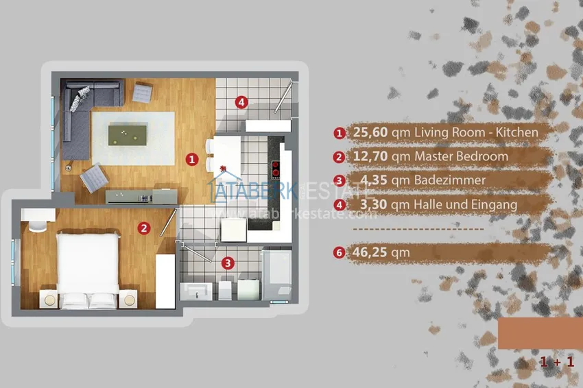 Купить дешево Квартиры в Анталии Кепез в новом комплексе от застройщика 3 