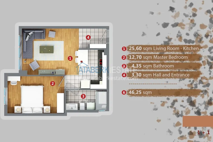 Купить дешево Квартиры в Анталии Кепез в новом комплексе от застройщика 4 