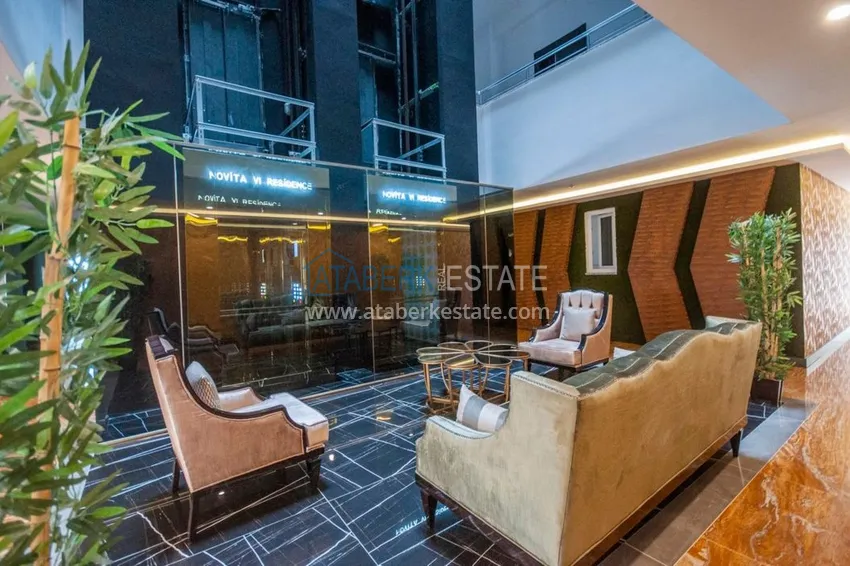 Квартира в Махмутларе двухкомнатная с чистовой отделкой в молодом комплексе  10 