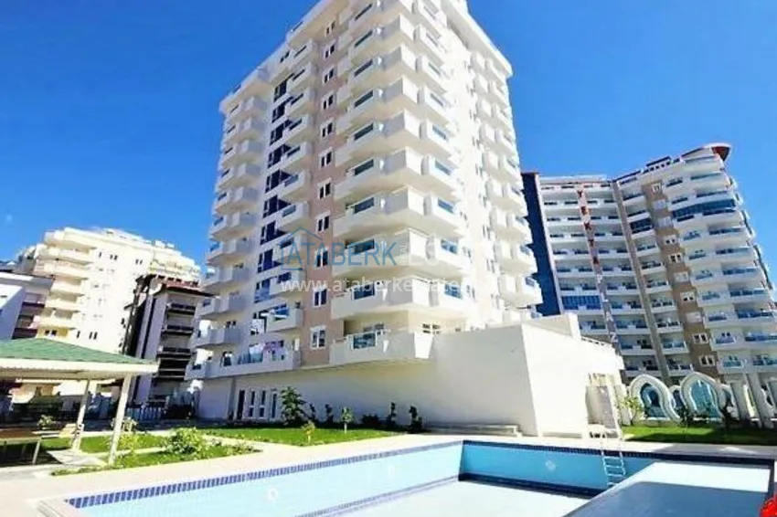 Квартира в Махмутларе – 2 спальни, отдельная кухня, застекленные балконы  1 