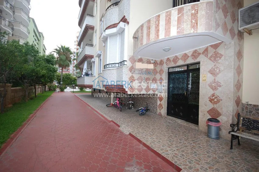 Большая квартира в Махмутларе с мебелью, частичным видом на море  11 