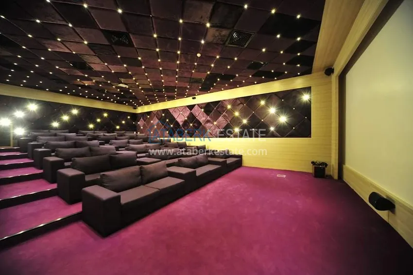 Аренда квартиры в Алании, Махмутлар в престижном комплексе с частным пляжем А156  19 