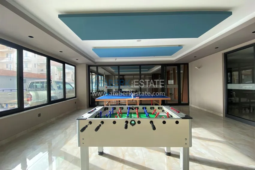 Квартира в Махмутларе, с чистовой отделкой в новом комплексе на первой береговой 13 