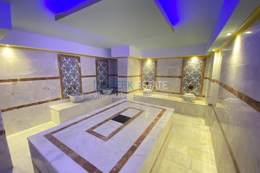 Пентхаус в Каргыджаке с мебелью, видом на море и горы в жилом комплексе 12 