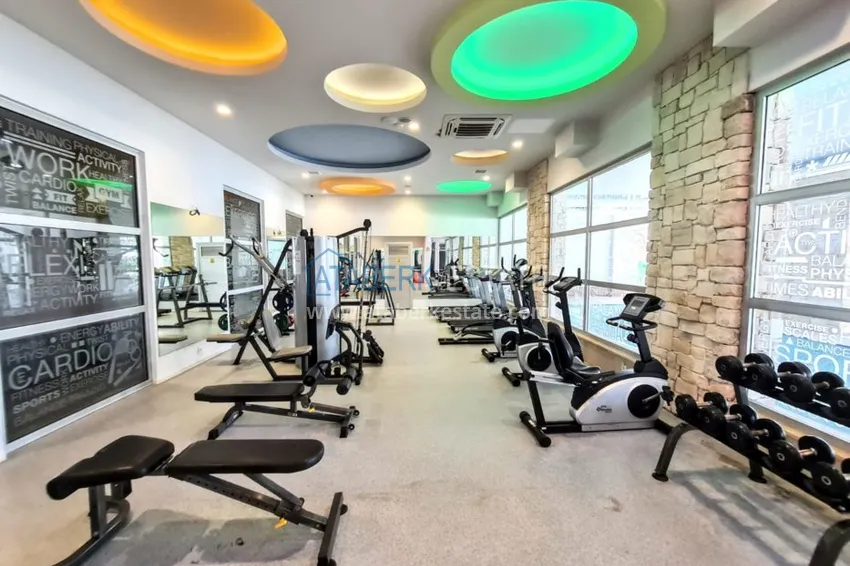 Квартира в Авсалларе трехкомнатная с видом на море в шикарном комплексе  15 