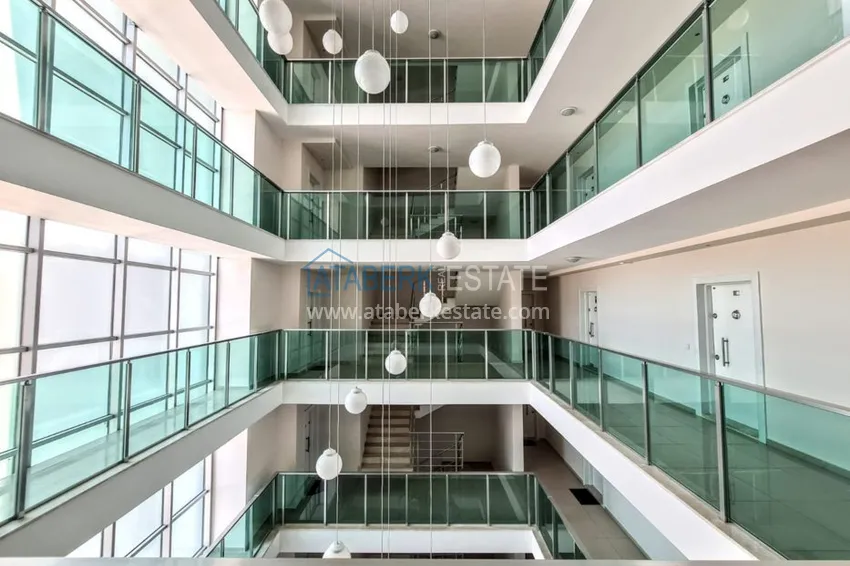 Квартира в Авсалларе трехкомнатная с видом на море в шикарном комплексе  16 