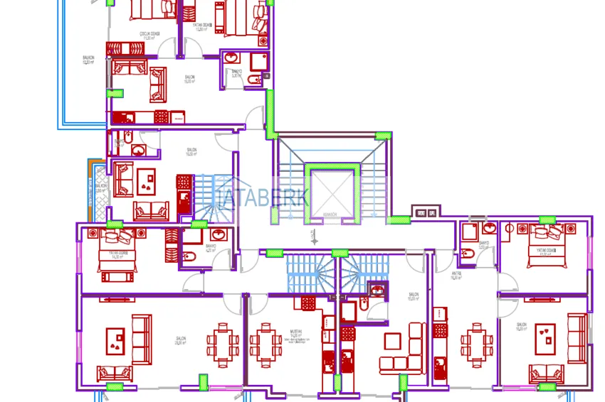 Купить дешево Квартиры в Джикджилли от инвестора в строящемся комплексе  1 