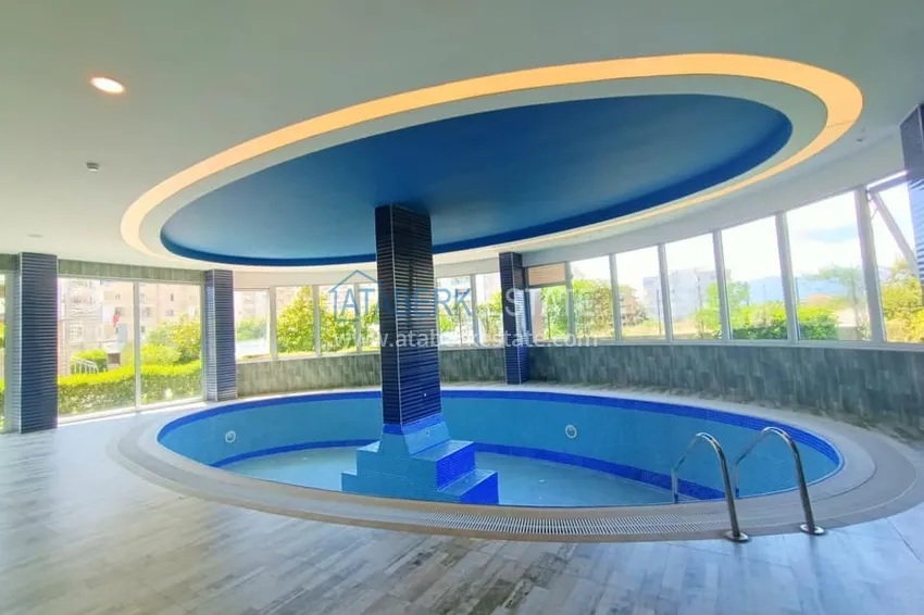 Квартира в Махмутларе двухкомнатная с мебелью, вид на горы  14 