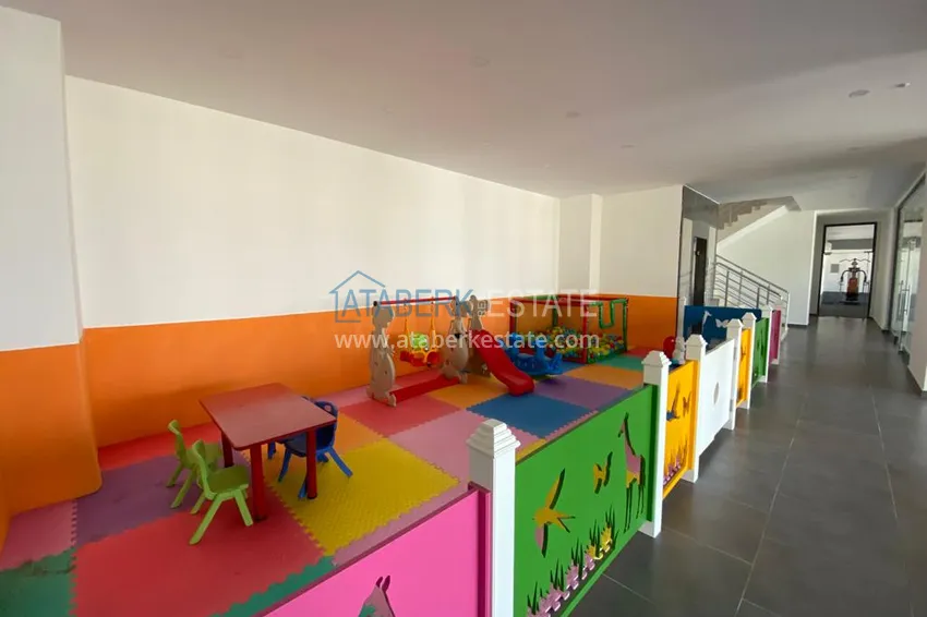 Квартира в Махмутларе с новой мебелью в молодом комфортабельном комплексе 15 