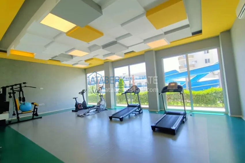 Квартира в Махмутларе двухкомнатная с мебелью, вид на горы  15 