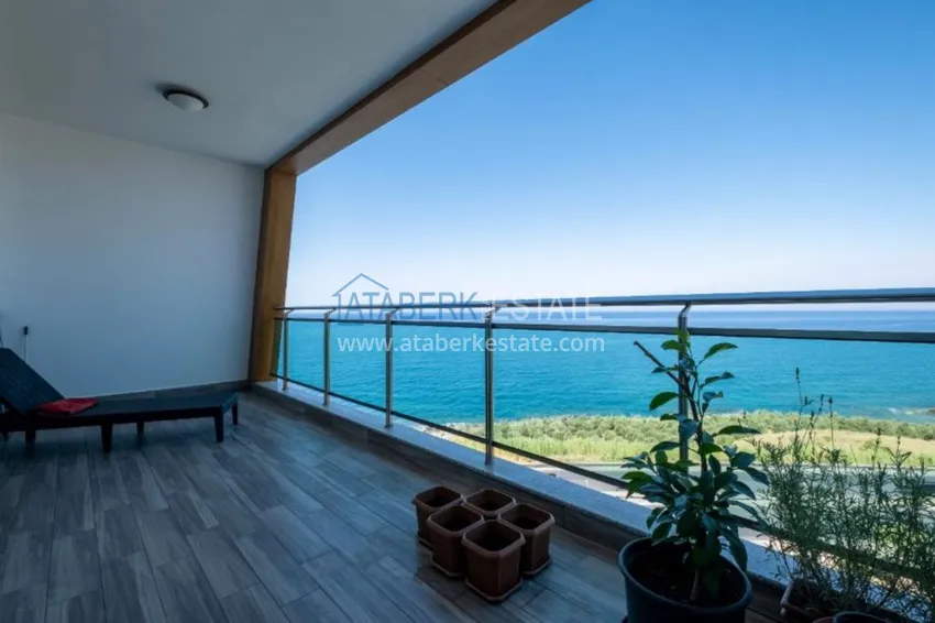 Приобрести Квартира в Каргыджаке меблированная с открытым панорамным видом на море 17 