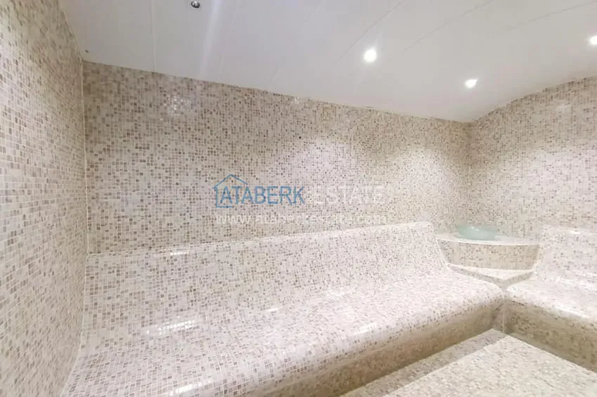 Квартира в Махмутларе двухкомнатная с мебелью, вид на горы  17 