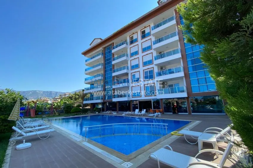 Пентхаус в Каргыджаке с мебелью, видом на море и горы в жилом комплексе 1 