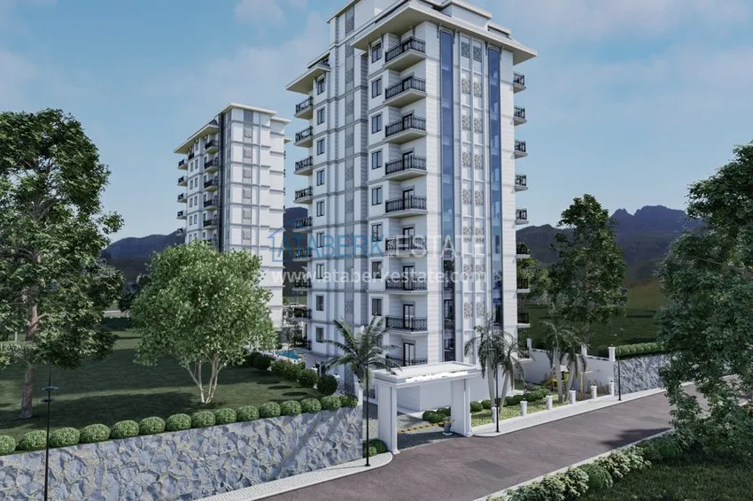 Проект нового многоквартирного жилого комплекса в Махмутларе – центр 2 