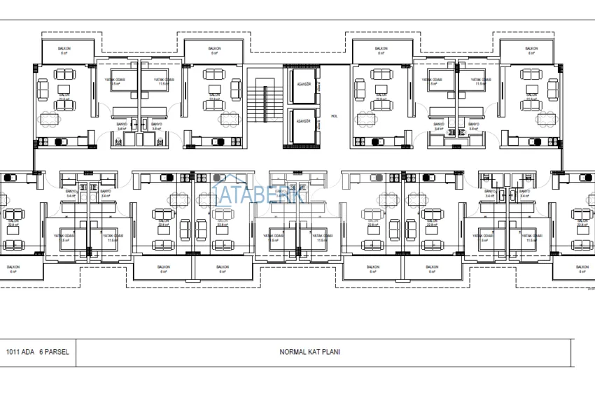 Купить дешево Квартиры от застройщика в Газипаше в новом проекте жилого комплекса 3 