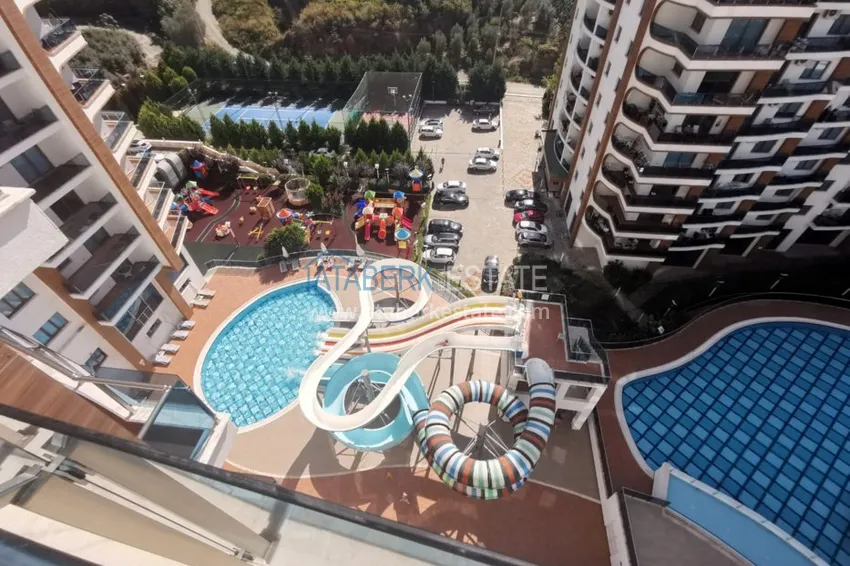 Приобрести Аренда квартиры в Алании, Махмутлар в престижном комплексе с частным пляжем А156  22 