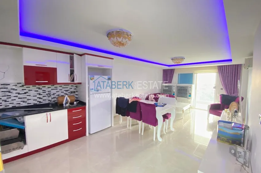 Приобрести Пентхаус в Каргыджаке с мебелью, видом на море и горы в жилом комплексе 3 