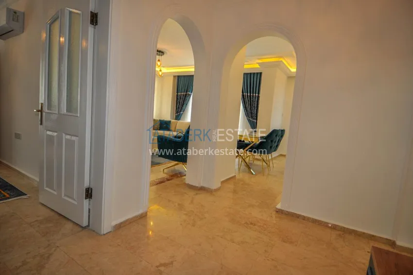 Приобрести Большая квартира в Махмутларе с мебелью, частичным видом на море  3 