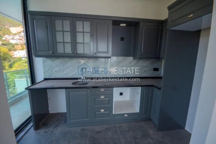 Приобрести Вилла в Алании район Тепе с чистовой отделкой и панорамным видом  2 