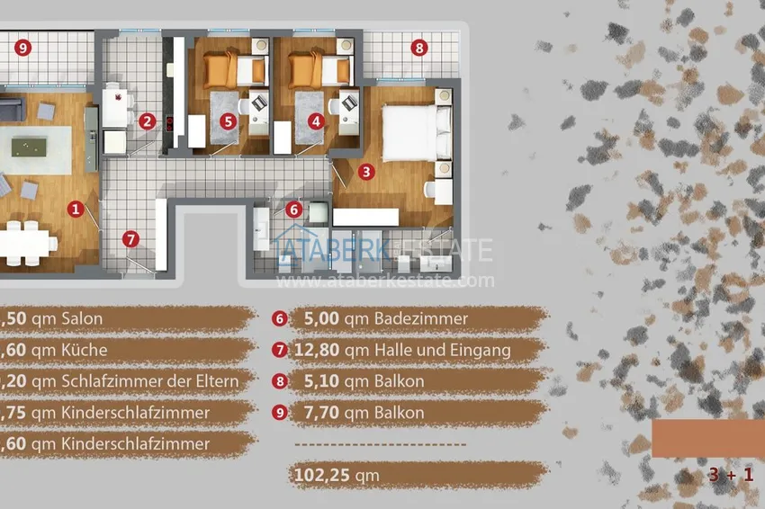Купить дешево Квартиры в Анталии Кепез в новом комплексе от застройщика 11 