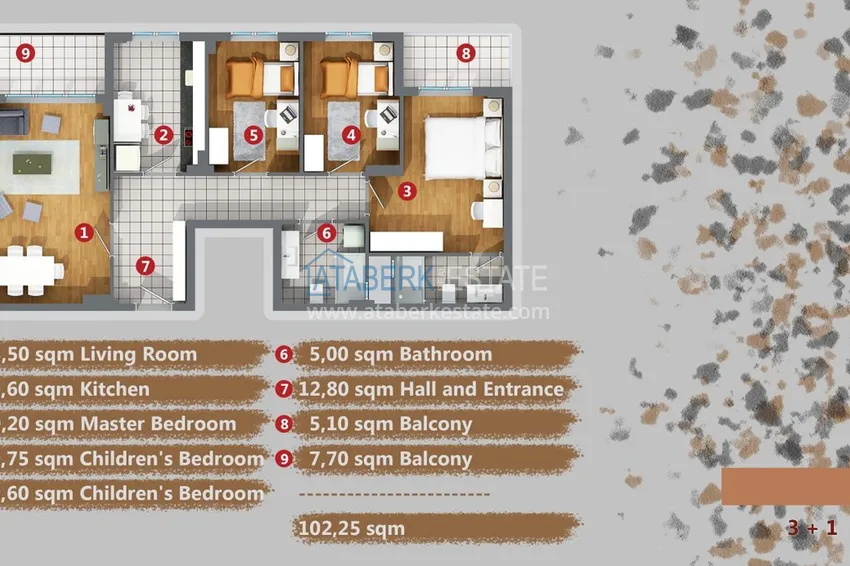 Купить дешево Квартиры в Анталии Кепез в новом комплексе от застройщика 12 