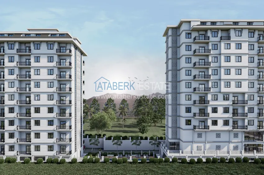 Проект нового многоквартирного жилого комплекса в Махмутларе – центр 4 