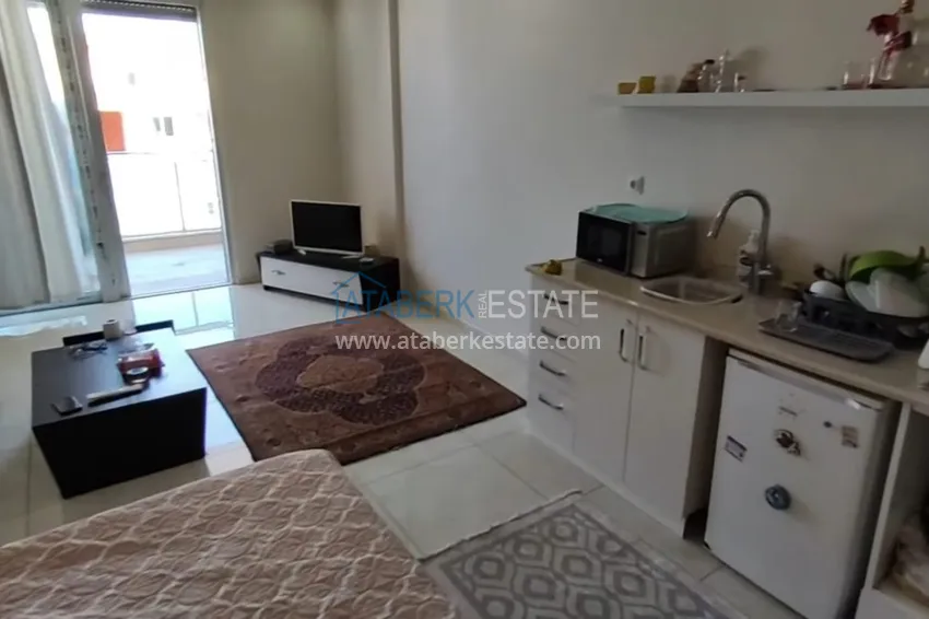 Приобрести Студия в Махмутларе - мебель, вид на море, на первой береговой 3 