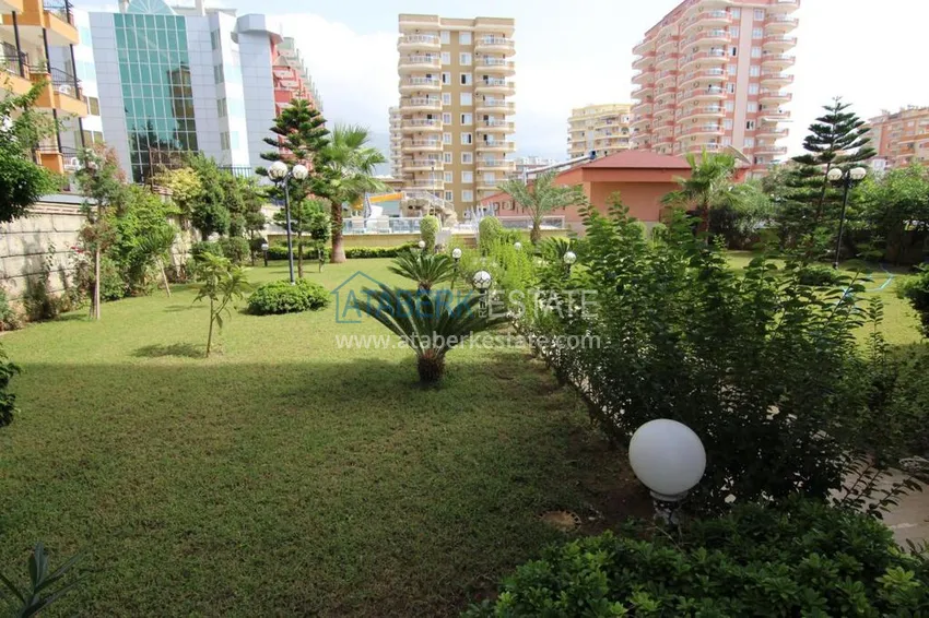 Квартира в Махмутларе на первой береговой в комплексе с большой ухоженной территорией  4 