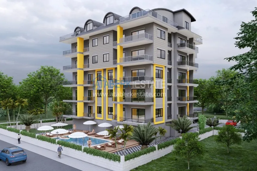 Новый проект жилого комплекса в Авсалларе с великолепным видом на горы 3 