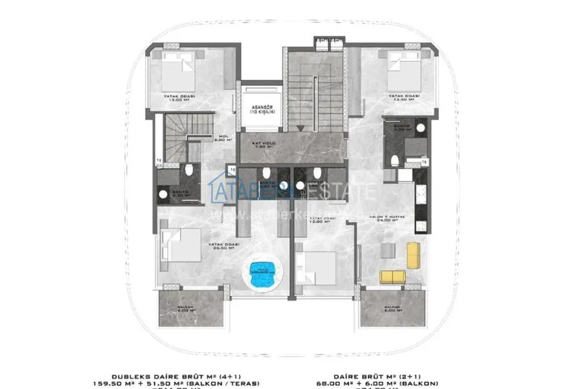 Купить дешево Новый проект в районе Кестель – 1 береговая линия, выгодная ценовая политика 2 