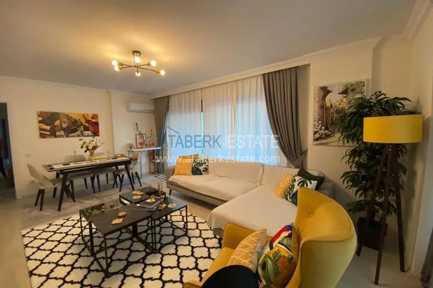 Приобрести Квартира в районе Оба меблированная с отдельной кухней в престижном комплексе 4 