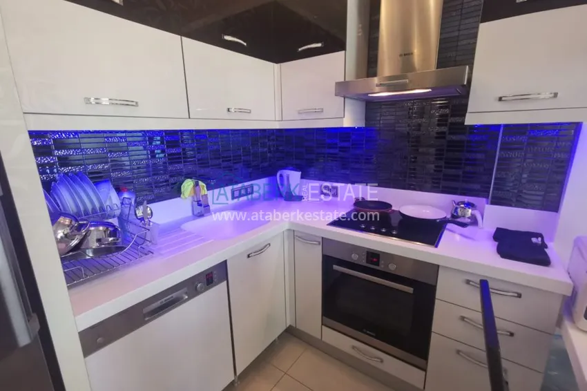 Приобрести Аренда квартиры в Алании, Махмутлар в престижном комплексе с частным пляжем А156  5 