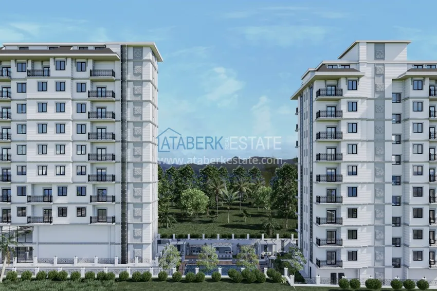 Проект нового многоквартирного жилого комплекса в Махмутларе – центр 5 