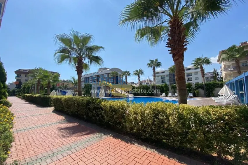 Квартира в районе Оба меблированная с отдельной кухней в престижном комплексе 5 