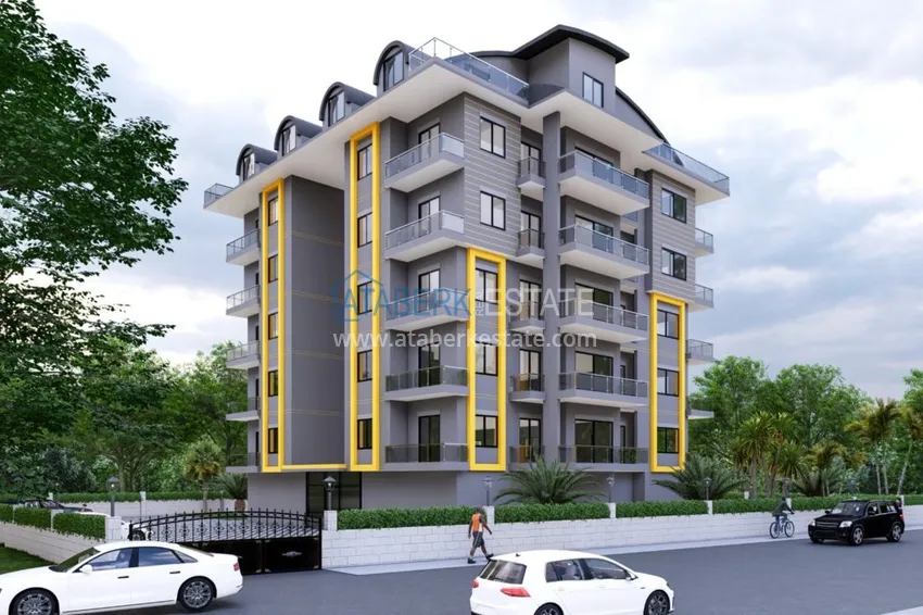 Новый проект жилого комплекса в Авсалларе с великолепным видом на горы 5 