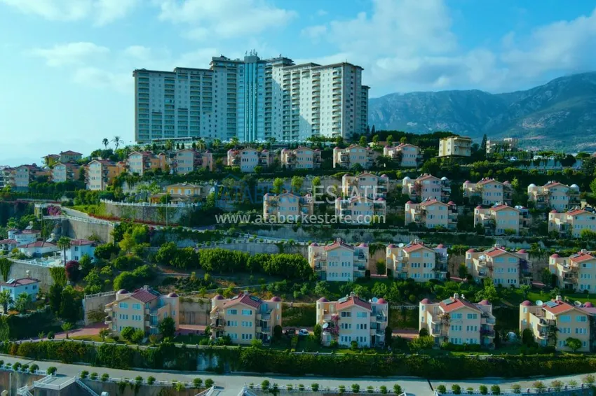 Квартира в Махмутларе меблированная 3 спальни открытый панорамный вид  5 