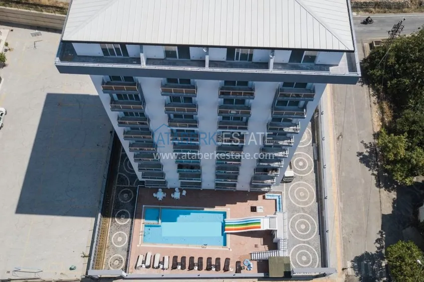 Квартира в Махмутларе двухкомнатная с чистовой отделкой в молодом комплексе  6 