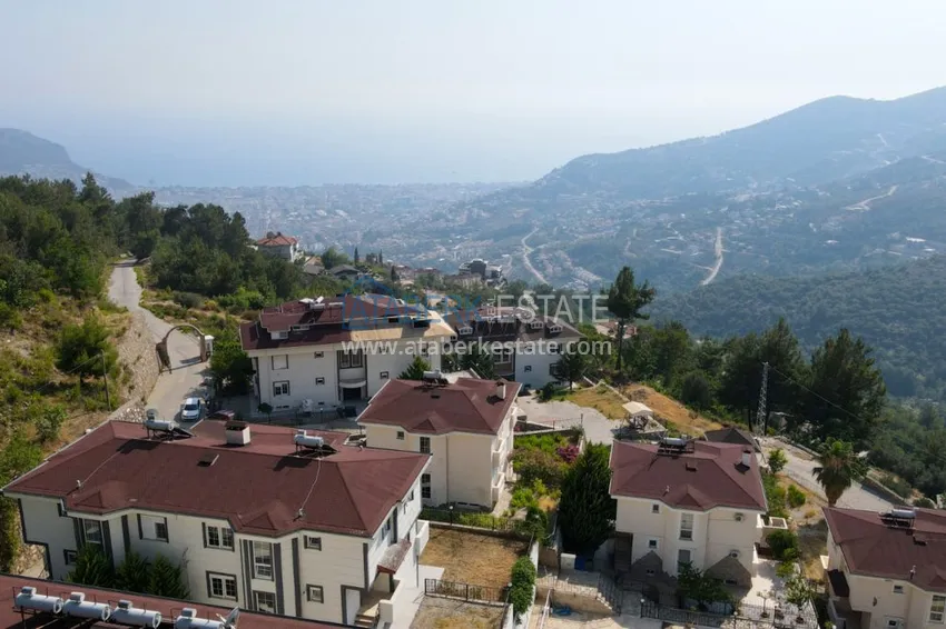 Вилла в горах - Алания район Бекташ с исключительным панорамным видом  6 