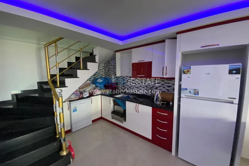 Приобрести Пентхаус в Каргыджаке с мебелью, видом на море и горы в жилом комплексе 8 