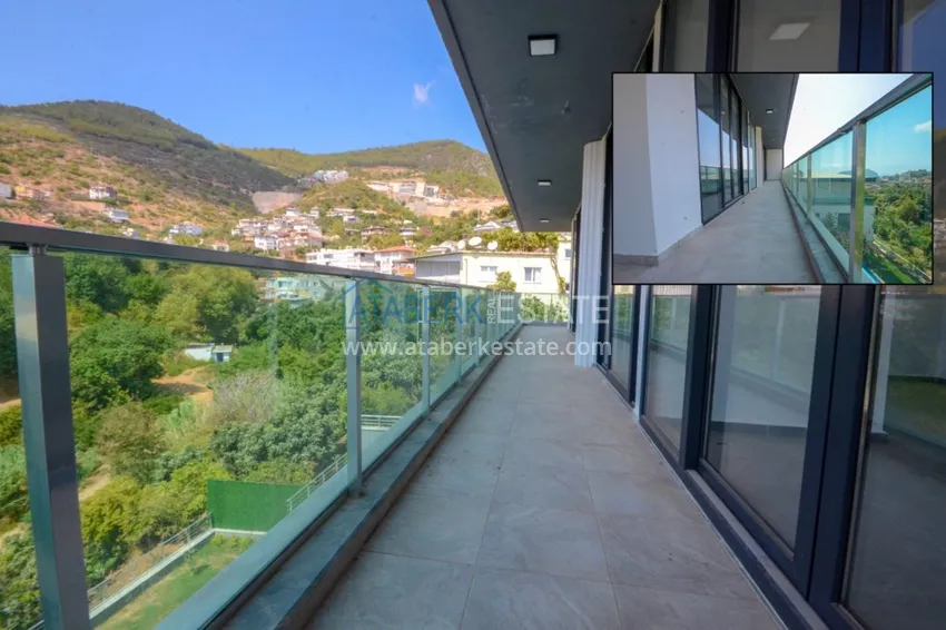 Приобрести Вилла в Алании район Тепе с чистовой отделкой и панорамным видом  9 