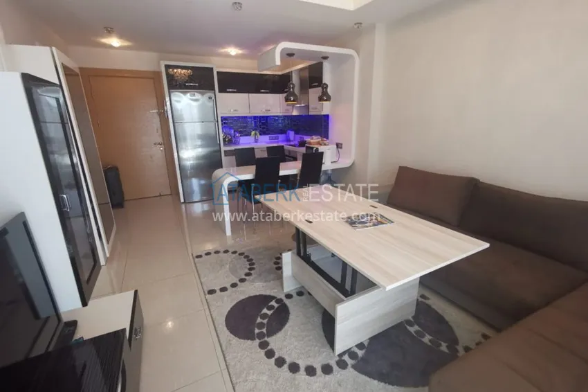 Приобрести Аренда квартиры в Алании, Махмутлар в престижном комплексе с частным пляжем А156  8 