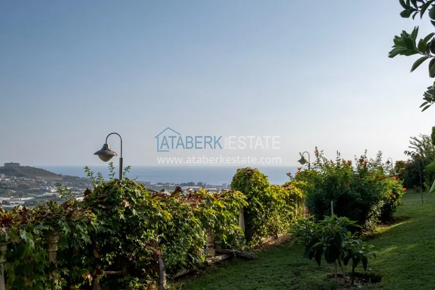 Квартира в Махмутларе меблированная 3 спальни открытый панорамный вид  8 