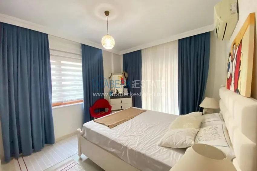 Приобрести Квартира в районе Оба меблированная с отдельной кухней в престижном комплексе 9 