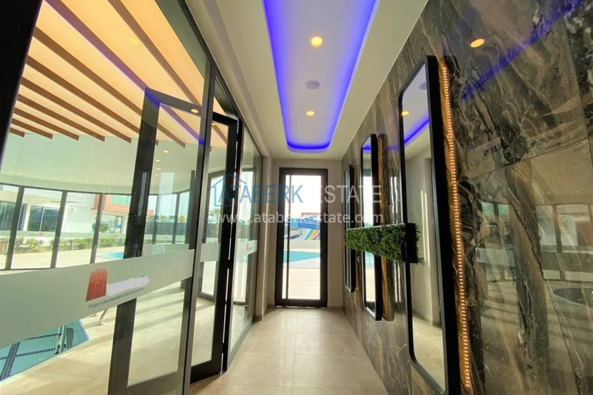 Квартира в Махмутларе, с чистовой отделкой в новом комплексе на первой береговой 10 