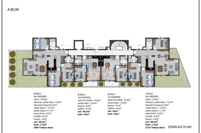 Купить дешево Новый инвестиционный проект жилого комплекса в районе Оба 4 