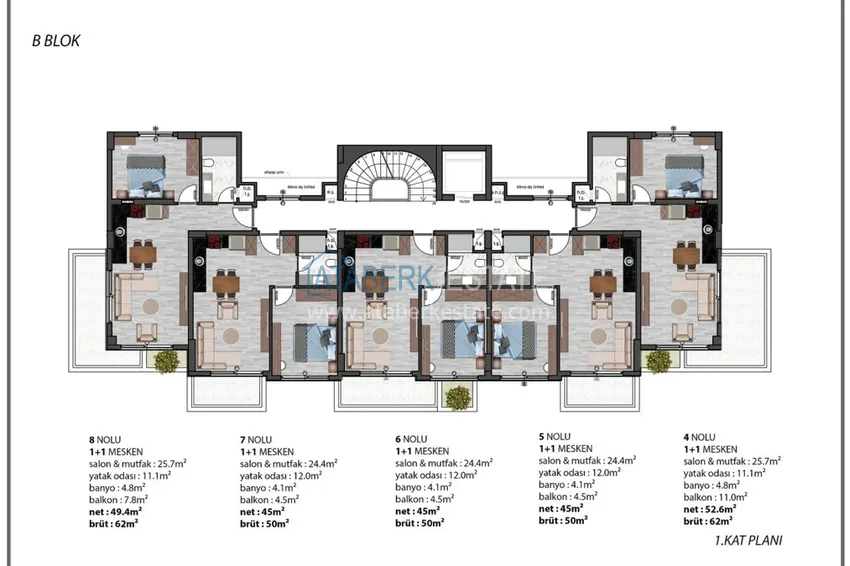 Купить дешево Новый инвестиционный проект жилого комплекса в районе Оба 8 